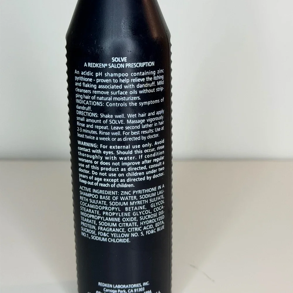Redken Classic Solve Anti-Dandruff Shampoo 8.5 oz Zinc Pyrithione NEW VTG